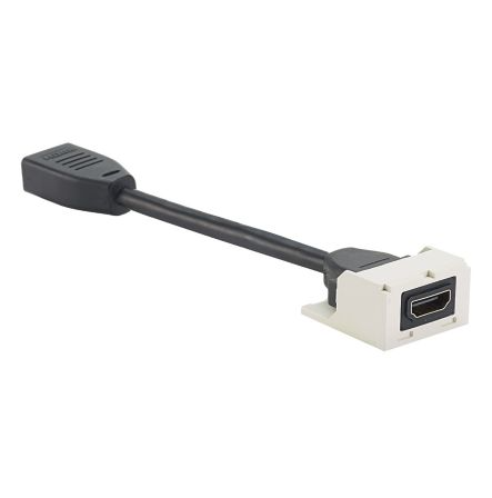 Модуль Mini-Com HDMI 2,0 з пігтейлом 15см, білий