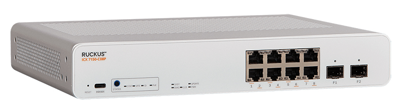 Комутатор ICX 7150 Compact Switch, 12x10/100/1000, 2x1G, 2x1G SFP, 124W PoE