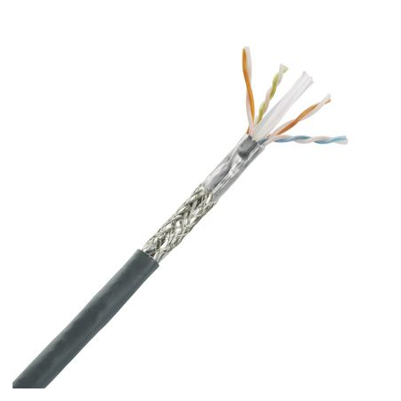 Мідний кабель, кат.6, 4 пар., 23AWG, SF/UTP, LSZH, сірий, 500м