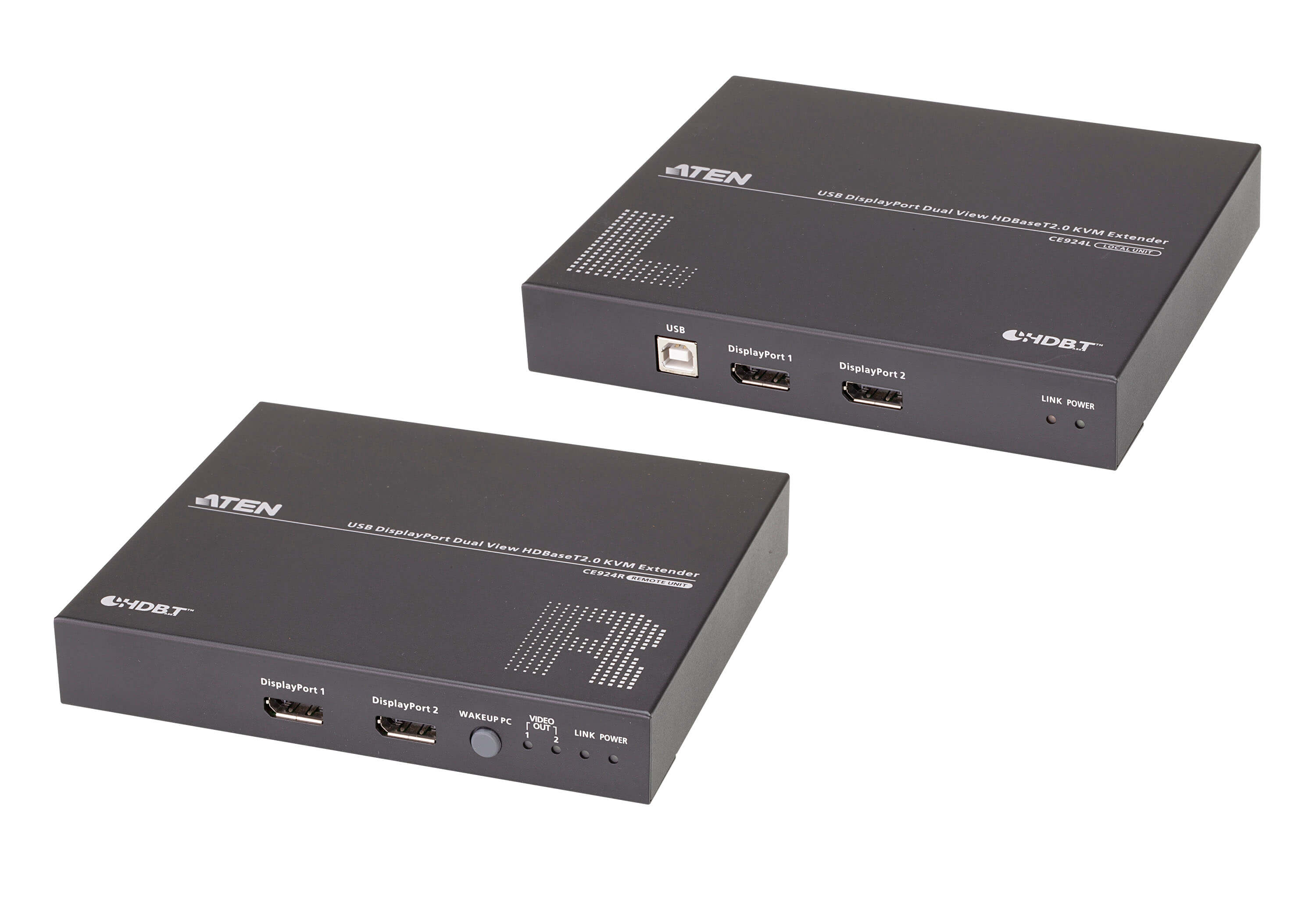 USB DisplayPort HDBaseT 2.0 KVM-подовжувач з підтримкою Dual View