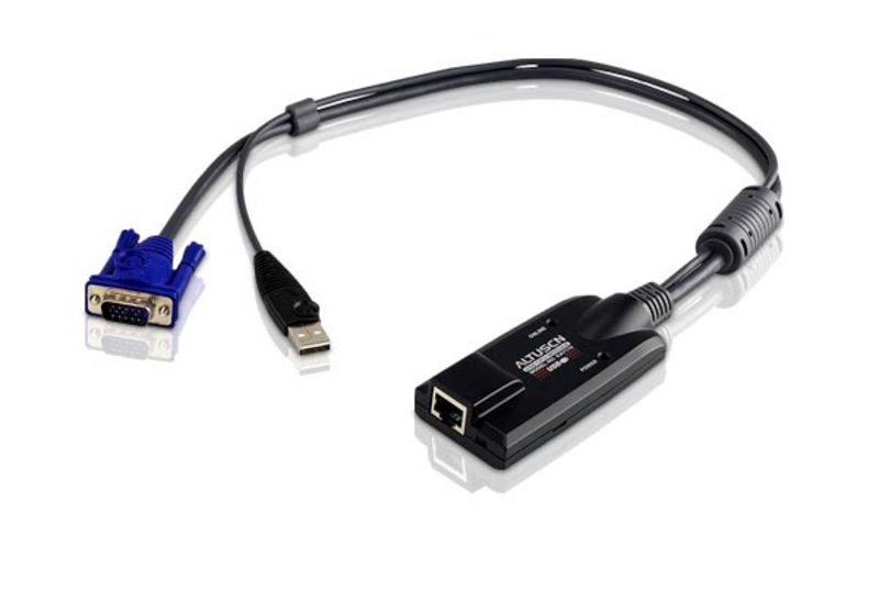KVM кабель-адаптер, USB, Cat 5e до 50 м.