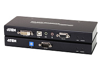 DVI KVM удлинитель, USB, до 60 м. Cat 5e