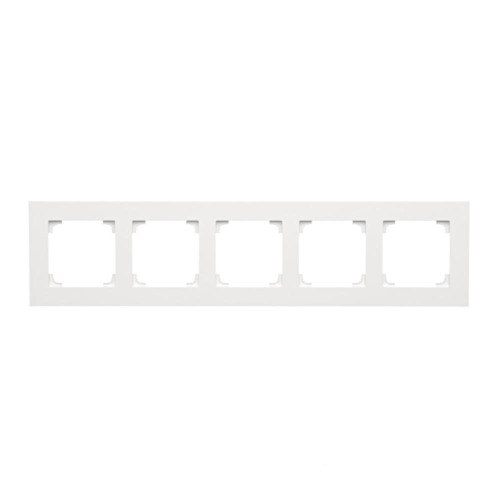 Рамка Simon55 LINE 5x, білий матовий (TR5/111)