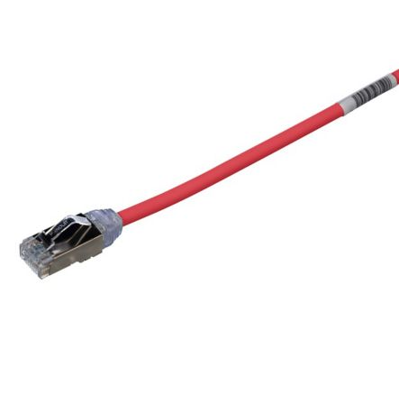 Патч-корд FTP 28AWG, кат 6A, 3м, червоний