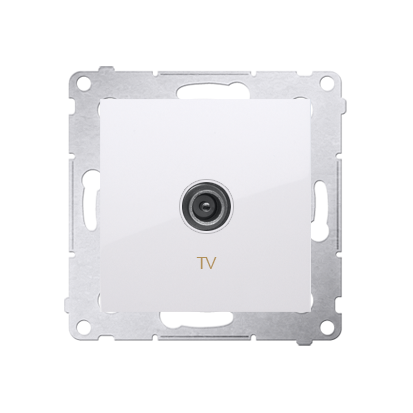 Розетка Premium TV, белая (DAK1.01/11)