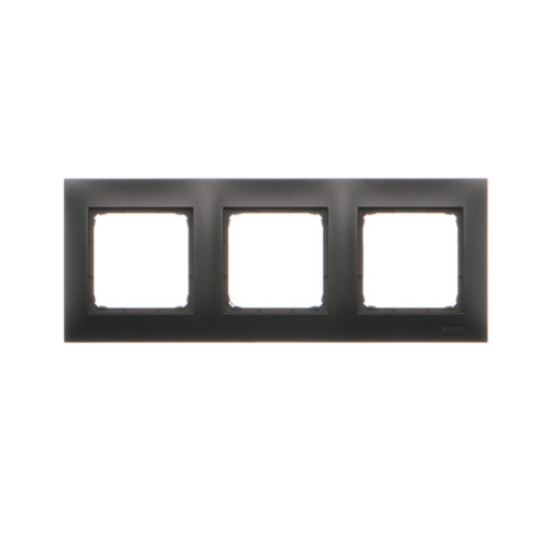 Рамка 3-на Simon 54, чорний мат (DR3/49)