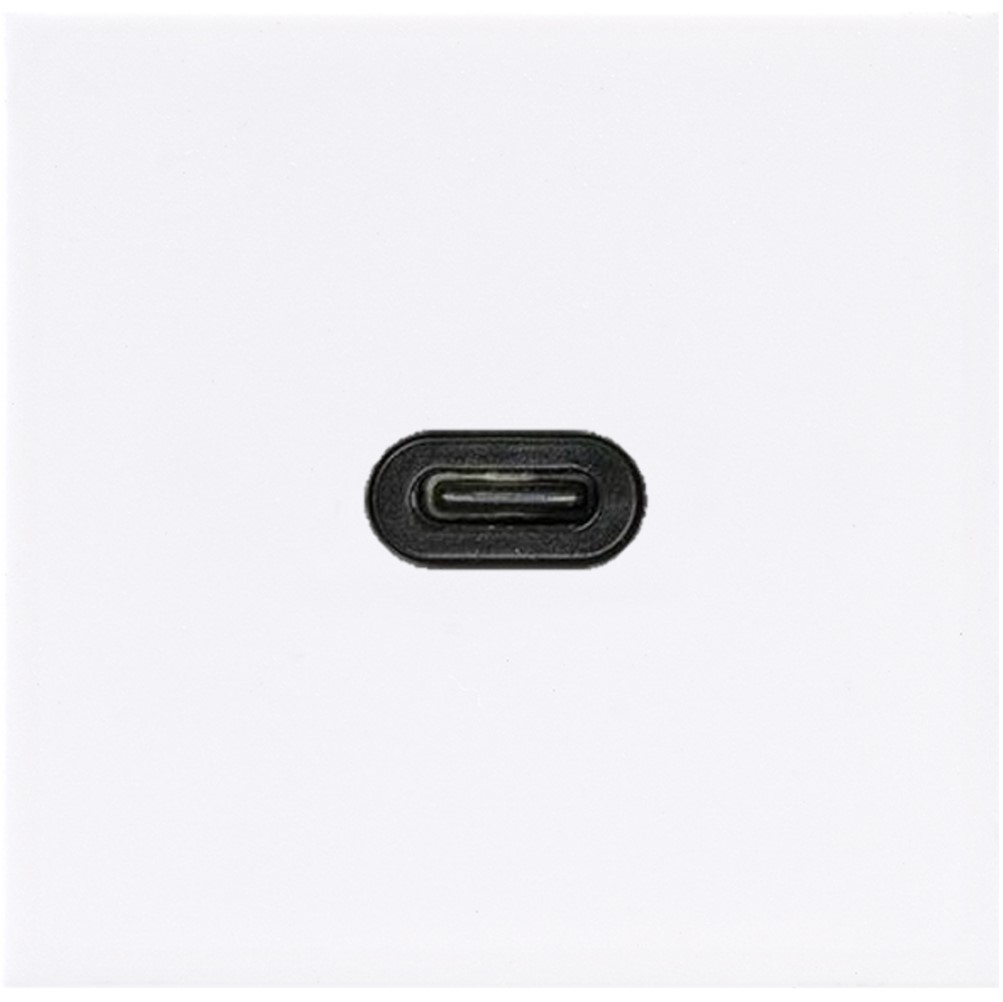 Розетка К45 45х45 мм 1хUSB-C 3.0 "мама-мама", білий (K128E/9)