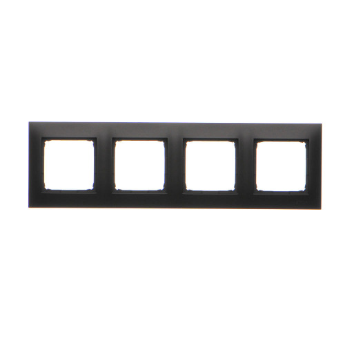 Рамка 4-на Simon 54, чорний мат (DR4/49)