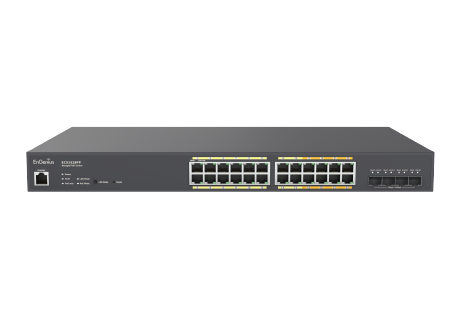 Комутатор EnGenius ECS2528FP Cloud Switch, 16x100/1000/8x2.5GbE, 4x1000/10G SFP+, 410W PoE+