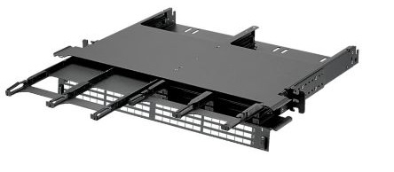 Полиця з організатором для 12-ти оптичних касет 19", 1U