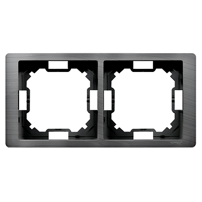 Рамка Neos BASIC 2x, титановый (BMRC2/052)