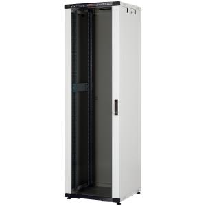 Шафа підлогова CK-Line 19" 42U 600x600мм, LCD-термометр, навант. 600кг, сіра