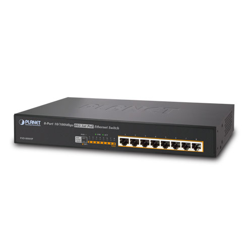 8-Port 10/100/1000bps 802.3at PoE Desktop Switch