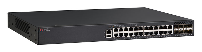 Комутатор ICX 7250 24х1GbE switch PoE+ 370W with 8x1GbE SFP+ (upgradeable to 10GbE) uplink port