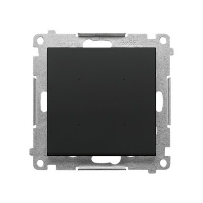 Однокнопковий контролер освітлення Simon55, 230В 16А, чорний матовий (TEW1W.01/149)