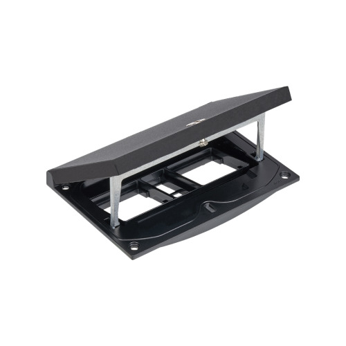 Люк до підл коробки IP66 2,5хK45 місце 2хRJ45 Keystone, спрощ доступ, чорний (indoor)  (KFH201/74)