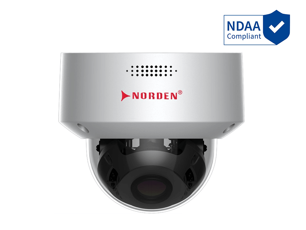 Купольна камера 5MP Starlight з моторизованим об'єктивом 2.7-13.5мм PoE, WDR, SD Card Slot, мікрофон