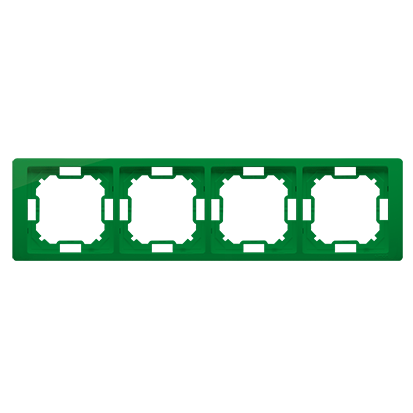 Рамка BASIC NEOS 4x, мятный (BMRC4/032)