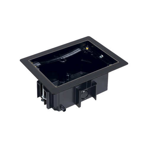 Підлогова коробка люка IP66 2,5xK45 для фальшпідлог, чорний (indoor) (KGT200RF/74)