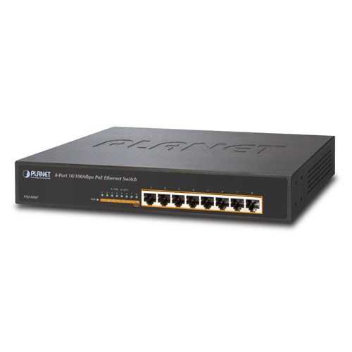 8-Port 10/100Mbps PoE Fast Ethernet Switch