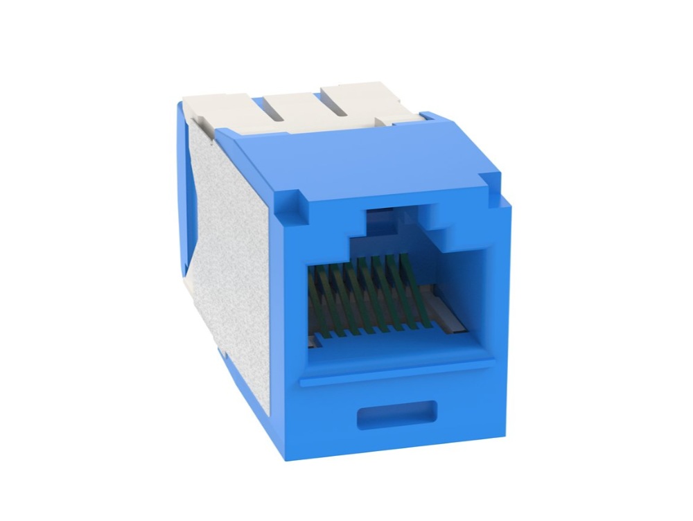 Модуль Mini-Com RJ45 UTP, кат.6a, синій