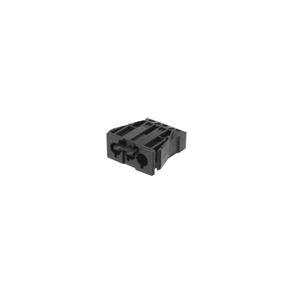 Штекерный разъем QuickConnect 3-х полюсный в конструктив, черный (CR0002/14)