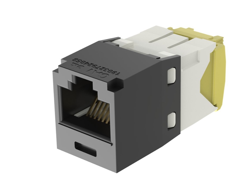 Модуль Mini-Com RJ45 UTP, кат.5е, 28/30 AWG, чорний