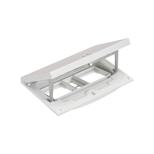 Люк до підлог коробки IP66 2,5хK45 місце 2хRJ45 Keystone, під ключ, нерж сталь  (KFH201SEC/72)