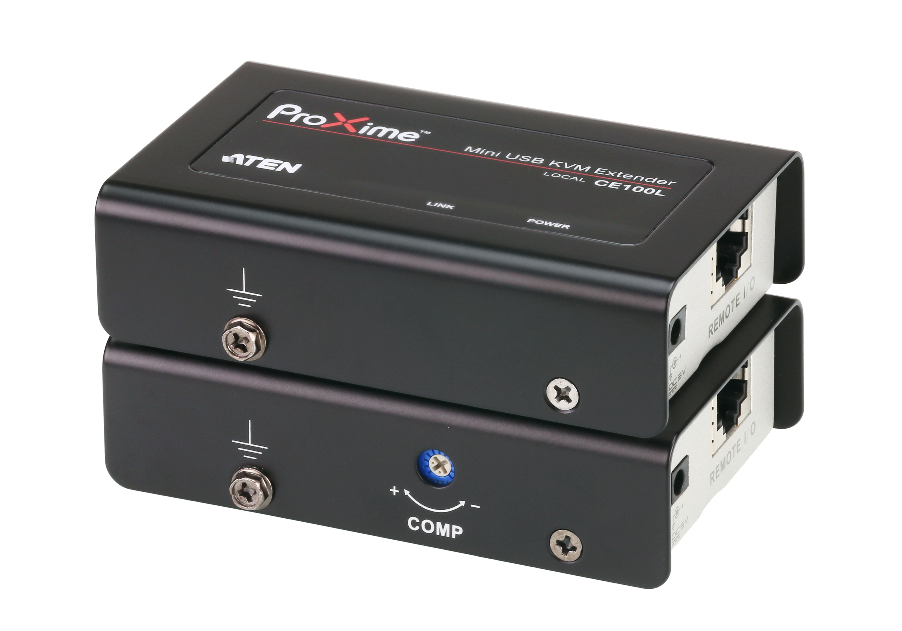 USB mini KVM подовжувач, cat. 5e до 100 м.