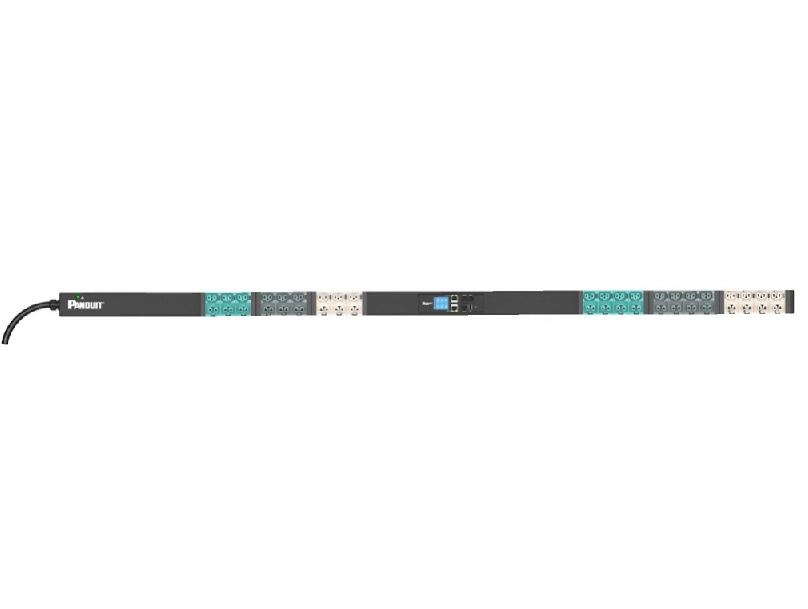PDU, Monitored Input, 16А, 3-Ph, 21хC13/С15, 21xС13/С15/C19/С21, шнур 3м IEC 60309 3P+N+E 6h (IP44)