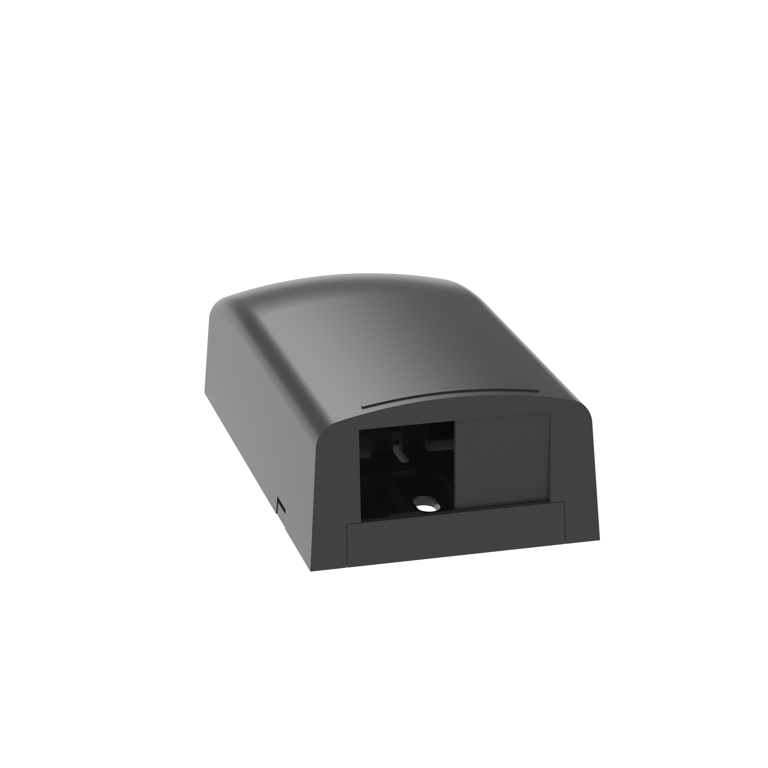 Коробка розеточна зовнішня на 1-2xMini-Com, чорна