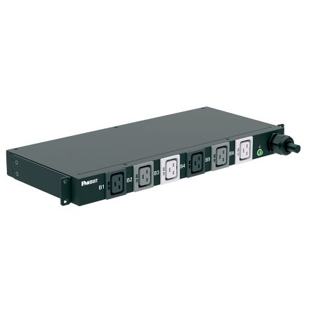 Блок розеток 1U, 3 фаз, 22кВА, 32A , 6хC19, шнур 3м IEC 60309