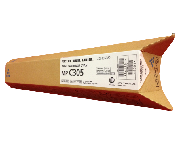 Картридж MP C305 бірюзовий