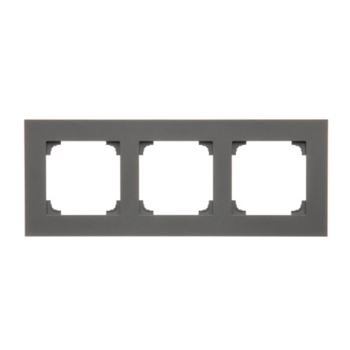 Рамка SIMON55 тримісна 3x сірий мат (TR3/116)