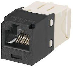 Модуль Mini-Com RJ45 UTP, кат.6, чорний