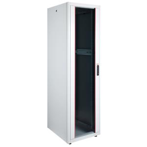 Шафа DYNAmic Basic 42U 600x600мм, дв.і скло, зад. стін. метал, 600кг, розібрана, сіра