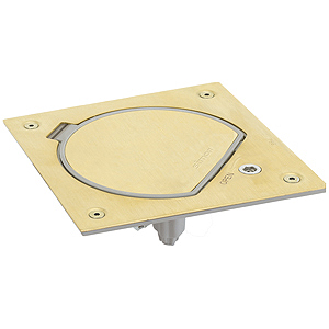 Люк підлоговий IP66 під ключ, під 1 модуль 45х45 мм, латунь (KSE0SEC/23/71)