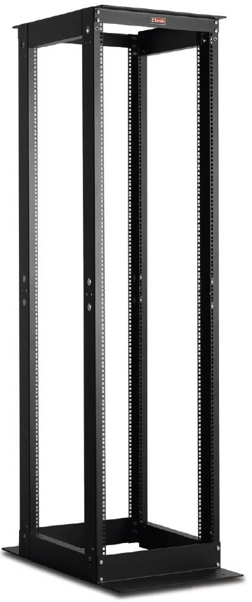 Стійка 19" відкрита.подвійна 27U, глиб, 1070мм, чорна Стійка 19" відкрита.подвійна 27U, глиб, 1070мм, чорна
