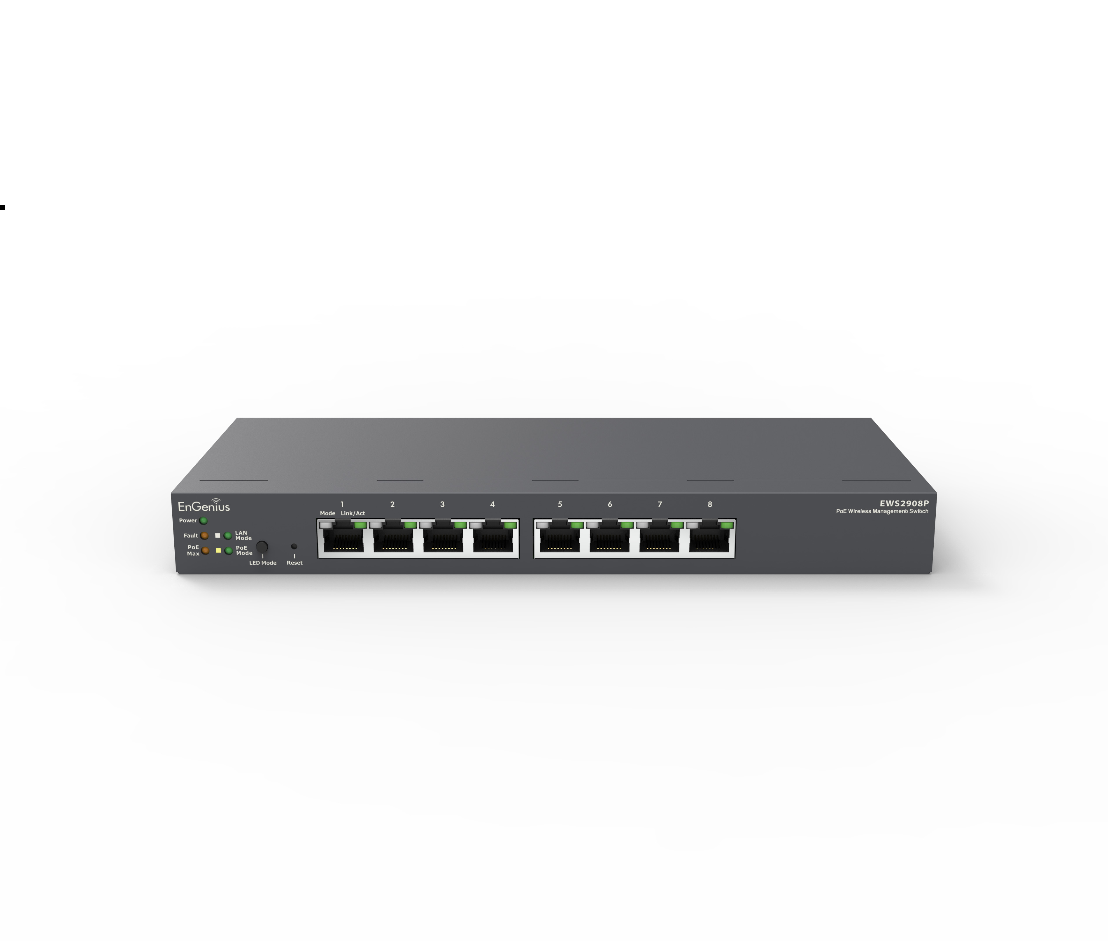 Комутатор EnGenius EWS2908P Switch, 8x10/100/1000, 55W PoE