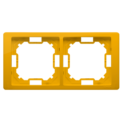 Рамка Neos BASIC 2x, желтый (BMRC2/034)