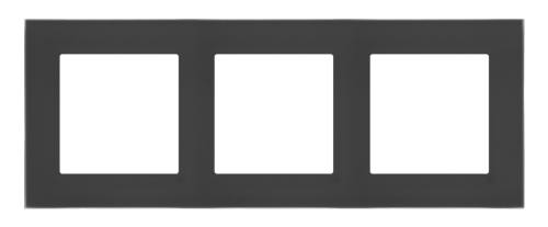 Рамка Simon55 NATURE 3x, скло матове чорне (TRN3/179)