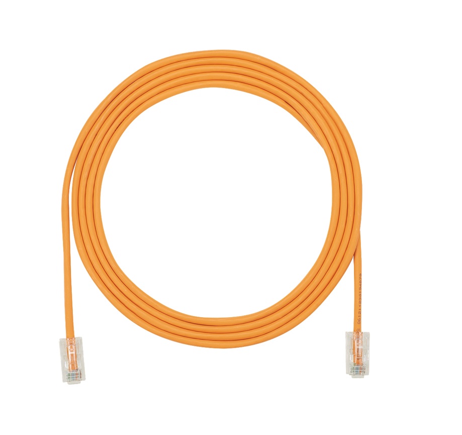 Патч-корд UTP кат.5e 28AWG, 1м, помаранч., LSZH