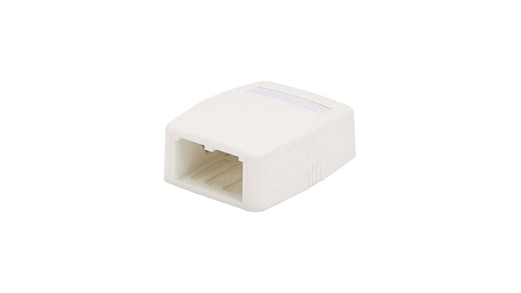 Коробка розеточна зовнішня на 2xMini-Com, біла