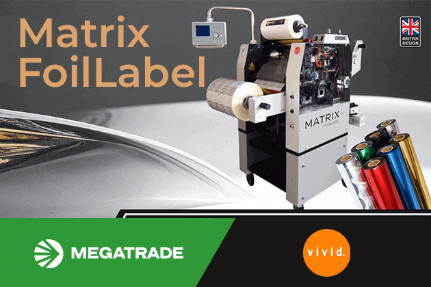 Megatrade представляє нову систему цифрового фольгування Vivid Matrix FoilLabel