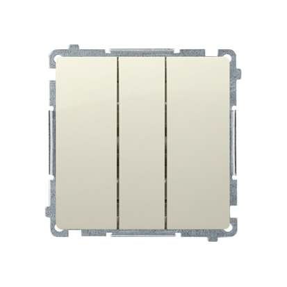 Выключатель Basic трехклавишный, бежевый (BMW31.01/12)