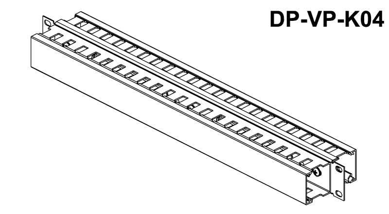 Гориз. кабелеутрим 1U, 2-стор,40*40,криш