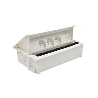 Врізний розетковий блок Simon487: 1x250В Schuko, 2xRJ45 Keystone; білий (48730F100K00000-33)