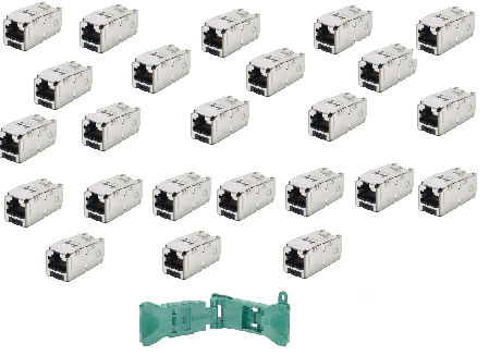 Модуль Mini-Com RJ45 FTP, кат.6a, 10Gb