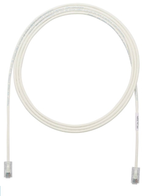 Патч-корд UTP 28AWG, кат 6A, 0.5м, білий