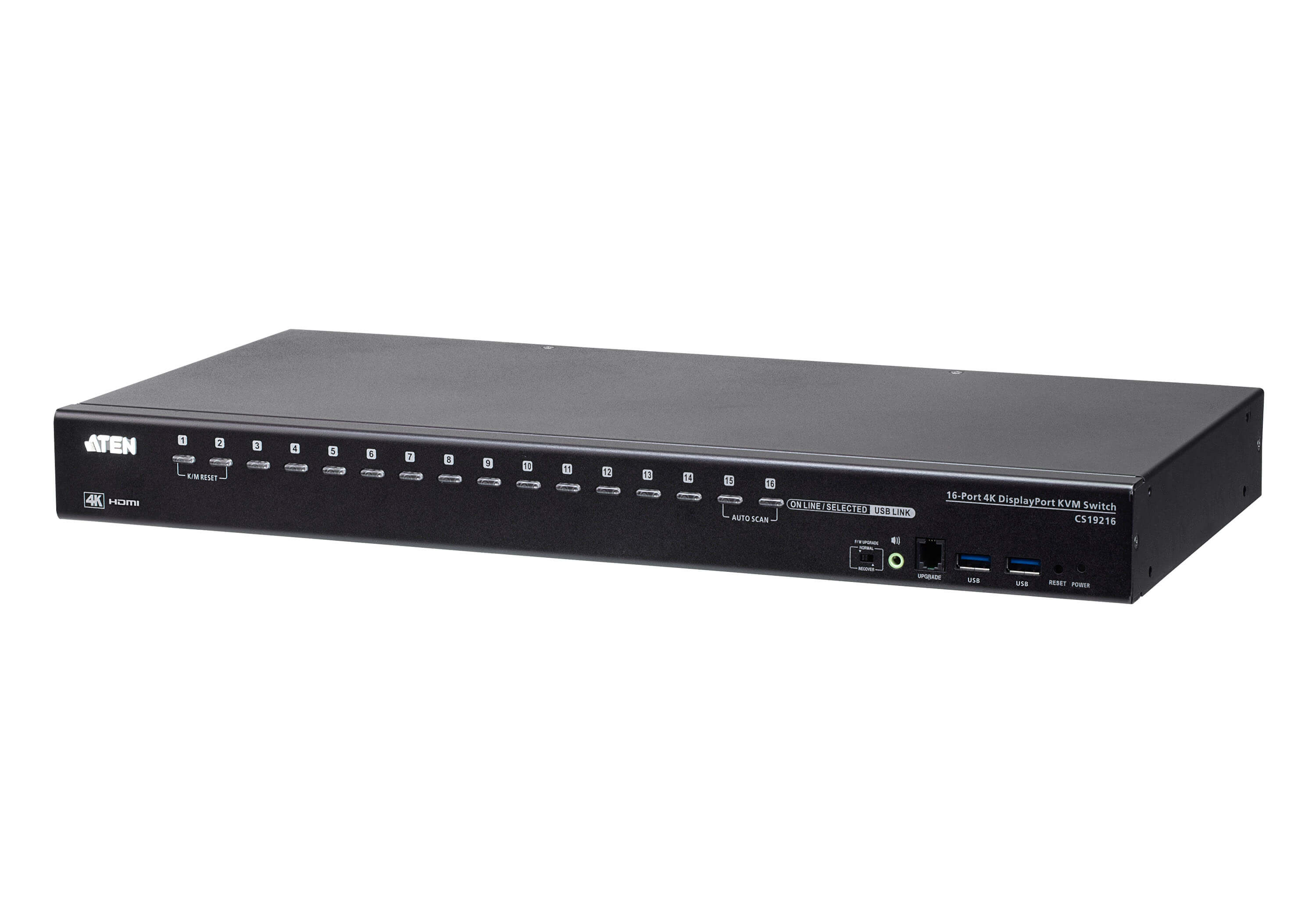 16-портовий USB 3.0 4K DisplayPort KVM-перемикач